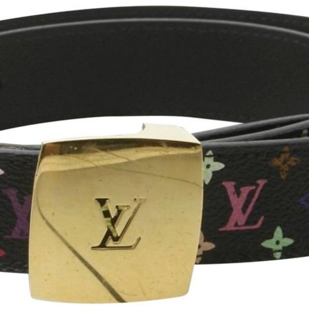 Louis Vuitton 75/30 Black Multicolor Monogram Cein